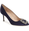 MANOLO BLAHNIK HANGISI POINTED TOE PUMP,HANGISI012