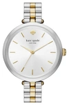 Kate Spade Holland Skinny Bracelet Watch In Silver/gold