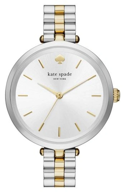 Kate Spade Holland Skinny Bracelet Watch In Silver/gold