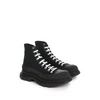 Alexander Mcqueen Baskets Tread Slick En Toile De Coton In Black