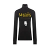 Raf Simons Raptor-print Long-sleeved Top In Black