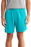 Puma Badge Sport Knit Shorts In Deep Aqua