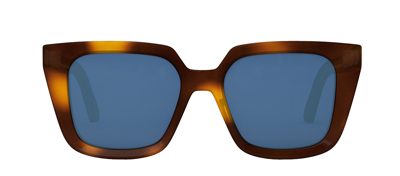 Dior Midnight S1i Cd 40092 I 53v Butterfly Sunglasses In Blue