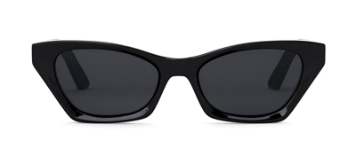 Dior Midnight B1i Cd 40091 I 01a Cat Eye Sunglasses In Black