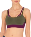 Natori Gravity Contour Underwire Coolmax Sports Bra (38ddd) In Vine/jewel Violet