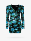 Alessandra Rich Silk Mini Dress In Black
