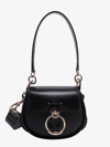 Chloé Chloe Woman Black Leather And Suede Small Tess Handbag In Black