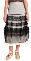 MOLLY GODDARD SOFT TULLE FRILL SKIRT