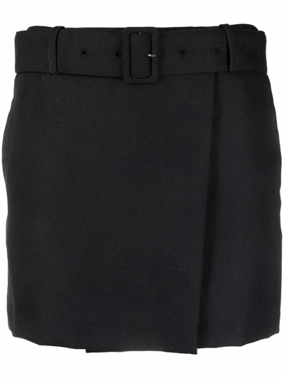 Ami Alexandre Mattiussi Wool Mini Skirt - Women's - Wool In Black