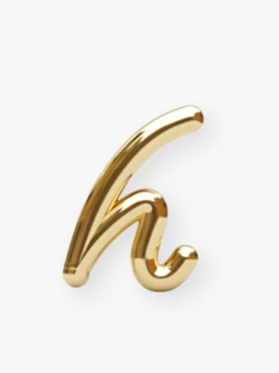 The Alkemistry Love Letter H Initial 18ct Yellow Gold Single Stud Earring