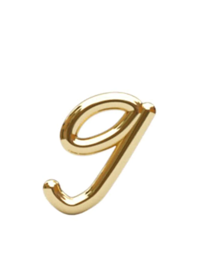 The Alkemistry Love Letter G Initial 18ct Yellow Gold Single Stud Earring