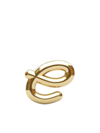 THE ALKEMISTRY 18KT YELLOW GOLD INITIAL E STUD EARRING