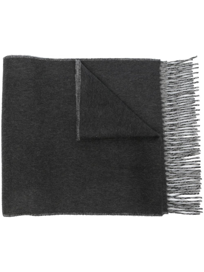 Johnstons Of Elgin Cashmere Knitted Scarf In Grau