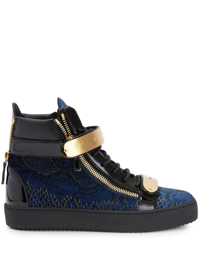 Giuseppe Zanotti Coby High-top Sneakers In Black