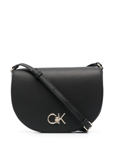Calvin Klein Logo-plaque Cross Body Bag In Pink