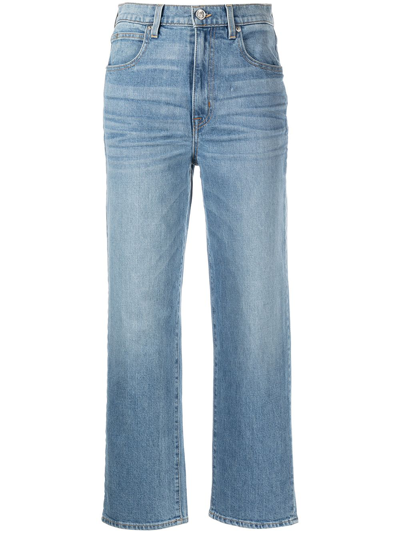 Slvrlake Cropped Straight-leg Jeans In Blue