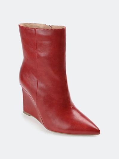 Journee Collection Women's Tru Comfort Foam Glorria Bootie In Burgundy