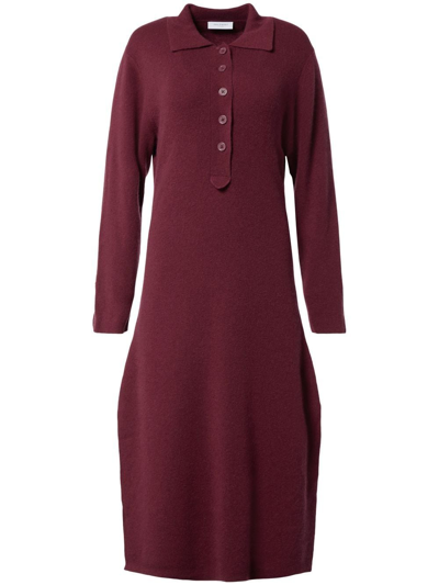Equipment Jeanna Wool-cashmere Midi Dress In Rot | ModeSens