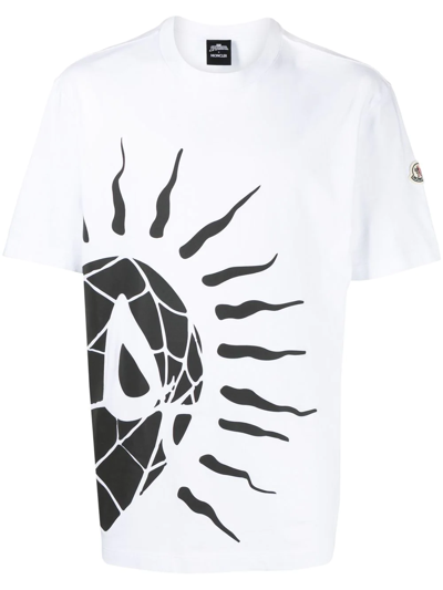 Moncler Marvel Spider-man Printed Cotton-jersey T-shirt In White