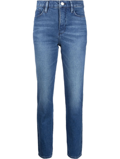 Frame Le Sylvie Cropped Jeans In Blau