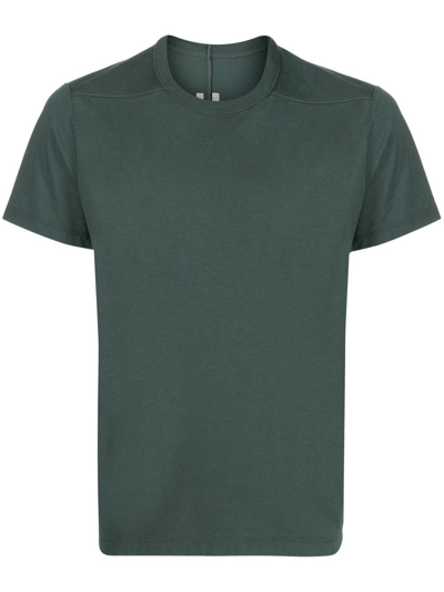 Rick Owens Green Grid Level T-shirt In Grün