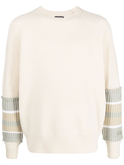 Balmain K Liff Wool Knitted Pullover In White