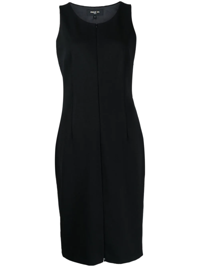Paule Ka Zip-fastening Shift Dress In Black