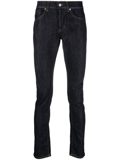 Dondup George Slim Leg Jeans Cachemire In Black