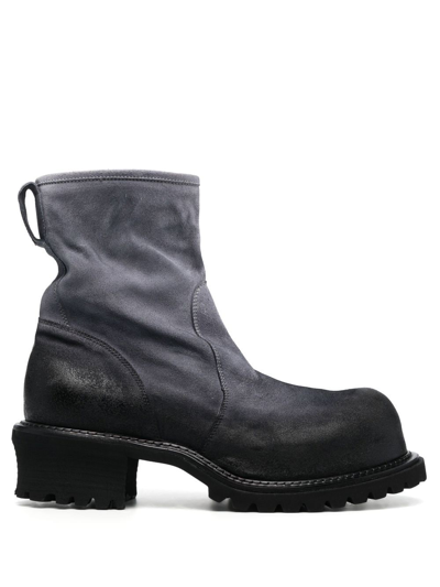 Premiata Suede Ankle Boots In Arsenio Gray