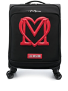 LOVE MOSCHINO LOGO-EMBROIDERED SUITCASE