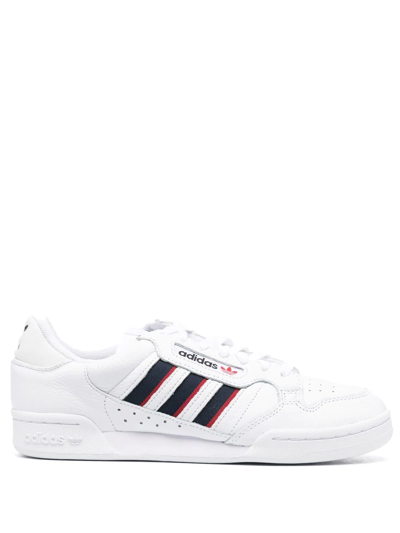 Adidas Originals Continental 80 Stripes Sneakers In Weiss