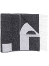 Apc . Mens Black Other Materials Scarf In Schwarz