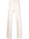Apc Wide-fit Straight Leg Jeans In Nude