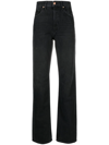 Ulla Johnson Agnes High-waisted Jeans In Schwarz