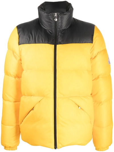 Pyrenex Radiant Colour-block Puffer Jacket In Yellow