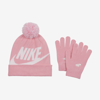 Nike Big Kids' Beanie And Gloves Box Set In Pink