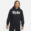 Nike Men's Club Fleece+ Graphic Pullover Hoodie In Black