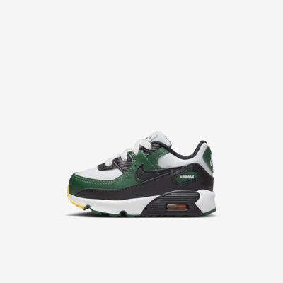 Nike Air Max 90 Ltr Baby/toddler Shoes In Pure Platinum/gorge Green/university Gold/black