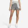 Nike Sportswear Color Clash Women's Fleece Shorts In Grey
