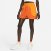 Nike Women's  Sportswear Color Clash Fleece Shorts In Orange