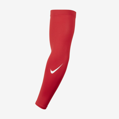 Nike Pro Dri-fit Sleeves In University Red,white