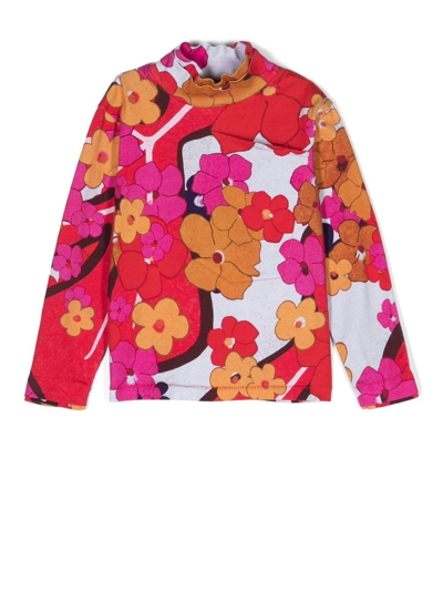 Erl Floral-print Long-sleeve T-shirt