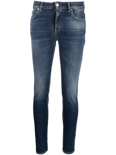 Just Cavalli Mid-rise Skinny Jeans In Blue