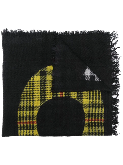 Faliero Sarti Fringed-edge Scarf In Schwarz