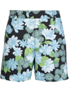 TOM FORD FLORAL-PRINT SHORTS