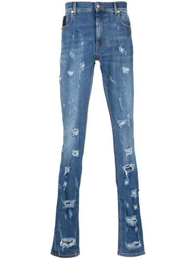 Alyx Blue Skinny Jeans With Worn Effect