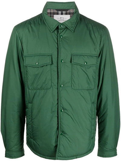 Woolrich Button-up Shirt Jacket In Green