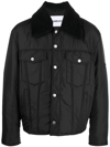 Ambush Logo-embossed Padded Short Jacket In Schwarz