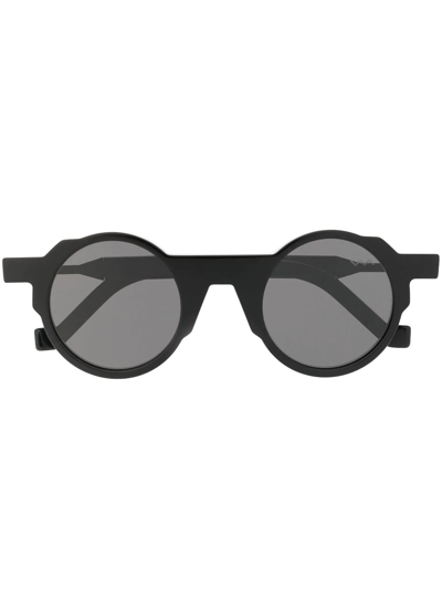 Vava Eyewear Tinted-lens Round-frame Sunglasses In Schwarz