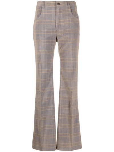 Mcq By Alexander Mcqueen High-waisted Flared Trousers In Nude